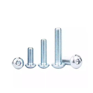 Vis sans tête M3 M5 Allen tête sphérique forme <span class=keywords><strong>Gurb</strong></span> vis en gros bleu blanc zingué vis à tête hexagonale - Product Image 2