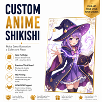 Papan Shikishi Kustom dengan Pola Animasi Jepang, Papan Shikishi dengan Latar Belakang Glitter, Papan Shikishi Akrilik