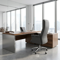 Chaise de Direction Ergonomique de Haute Qualité Gris Foncé Texture Cuir Premium et Soutien Supérieur