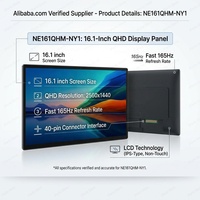 Écran LCD QHD 16,1 pouces IParts NE161QHM-NY1 2560x1440 165Hz sans écran tactile pour moniteur d'ordinateur