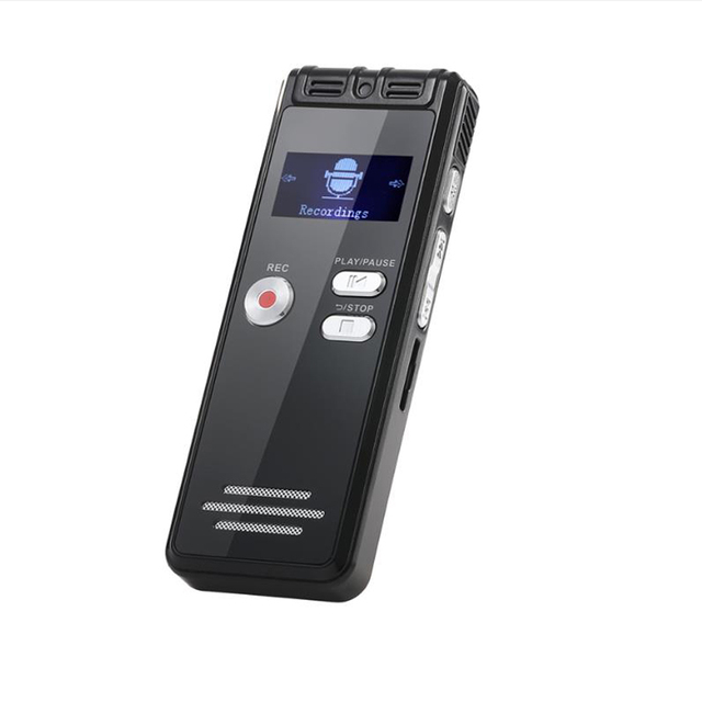 Portable Noise-cancelling 16GB USB Flash Drive Voice Recorder with WAV/MP3/REC Support Omni-directional Microphone & LED Display
