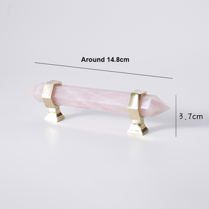 Brass Handle and <strong>Knob</strong> for Drawers C-1576 Hexagonal <strong>Crystal</strong> Wholesale New Product Luxury Natural for <strong>Cabinet</strong> Modern - Product Image 5