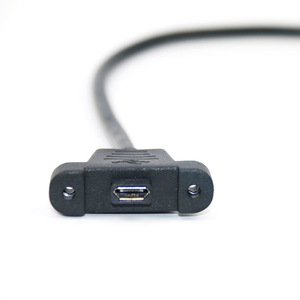 <b>Micro</b> Usb 5p Female With Screw Hole Adapter <b>Extension</b> Cable For Panel Mounting - Product Image 4