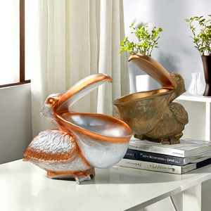 Ornamento Creativo in Resina Fatto a Mano per Conservare Chiavi, Tema Amore, Design Tucano e <span class=keywords><strong>Pellicano</strong></span> per Arredamento Casa, Natale, Pasqua, Capodanno - Product Image 1