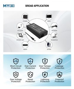 MYIXI Ac Dcウォールアダプター3V 5V 9V 12V 15V 19V 24V 1A 2A 3A 5A 300mA 500mA 120W 100-240V 220V to 19.5V EU US UKプラグ50-60Hz - Product Image 5