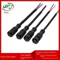 Cableado M14 macho-hembra de silicona con revestimiento de cobre, impermeable, de 4 núcleos, con líneas paralelas dobles para drones de protección de plantas