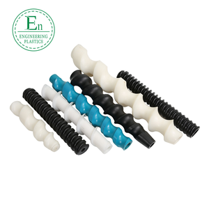 Tornillo sinfín de Rotación inversa de diámetro pequeño mecanizado CNC de grado alimenticio de fabricación personalizada al por mayor para maquinaria alimentaria de plástico - Product Image 1