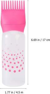 Outils de coiffure peigne à cheveux et brosse applicateur de teinture pour cheveux applicateur de peigne à huile bouteille en plastique - Product Image 2