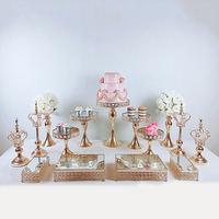 Support à gâteaux en or rose, plateau à Cupcake, outils à gâteaux, décoration de la maison, Table de décoration pour mariage, fête