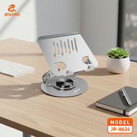 Support de tablette rotatif et réglable JEQANG JP-H636 en alliage d'aluminium pour tablettes et iPad de 7,9 à 13 pouces