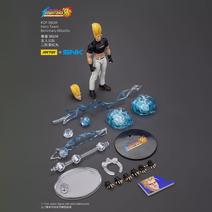 Figura de Acción Coleccionable JOYTOY <span class=keywords><strong>KOF</strong></span> 98UM Hero Team Benimaru Nikaido JT01444 Escala 1/18, Modelo Articulado - Product Image 6