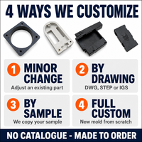 Componenti in Plastica Personalizzati con Stampaggio a Iniezione PP PVC ABS HDPE PA6 PE, Adatti per Edilizia, Porte e Finestre