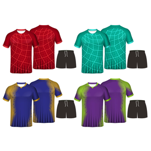 Nouveau design, maillot de football personnalisé pour adultes, sublimation, respirant, manches courtes, tissu polyester/coton, anti-transpiration, maillot d'équipe - Product Image 1