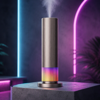 Diffuseur d'huiles essentielles sans eau de style luxueux pour la maison, avec 7 modes d'éclairage et de respiration lumineuse
