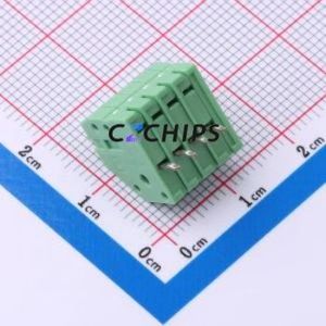 1989764 Spring Terminal Block Through hole Component (THT),P=2.5mm Connector 2.5mm Green Through Hole 4P - Product Image 2