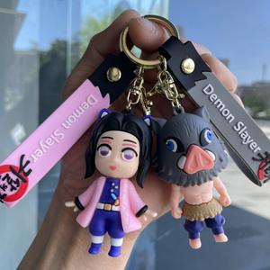 Dessin animé Anime démon-thème Slayer Style Figure porte-clés voiture porte-clés sac à dos charme griffe Machine <span class=keywords><strong>petit</strong></span> cadeau en gros - Product Image 3