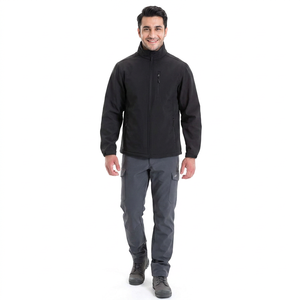 Chaqueta de Invierno Softshell para Hombre, para Deportes al Aire Libre, Escalada en Roca, Camping, Cuello Alto, Transpirable, Térmica, Cortavientos - Product Image 1