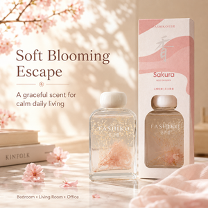Diffuseur de parfum d'ambiance à l'huile d'onagre et aux notes florales 200ml, huile essentielle naturelle, écologique, longue durée, parfum d'intérieur - Product Image 1