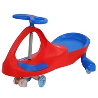 Voiture à bascule pour enfants, voiture à bascule en plastique pour enfants, voiture à bascule pour bébés de 1 à 3 à 6 ans, roues silencieuses omnidirectionnelles, anti-basculement
