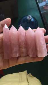 Натуральный Кристалл розовый кварц прозрачный кварцевый точечный башенный палочка для исцеления - Product Image 3