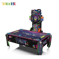 Table de hockey sur air avec LED, machine de jeu d'arcade de hockey multi-balles électronique à monnayeur