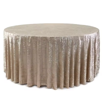 Nappe de table ronde pour hôtel, personnalisée, faite à la main, multicolores, or rose, luxueuse, moderne, durable, imperméable, en velours lavé