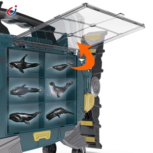 Chengji Die Cast Truck <span class=keywords><strong>container</strong></span> Đồ chơi cá mập theo chủ đề đồ chơi quán tính trượt xe tải động vật đại dương tàu sân bay điện cho <span class=keywords><strong>container</strong></span> đồ chơi - Product Image 4