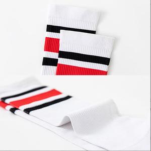 <span class=keywords><strong>Prisco</strong></span> Herren Basketball-Socken - Gestrickte Baumwoll-Langsocken ODM-Lieferung 3 Paar (WEISS LANG) - Product Image 4