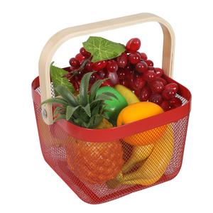 Cestas de cocina multifuncionales para el hogar, <span class=keywords><strong>cesta</strong></span> de frutas con mango de bambú, <span class=keywords><strong>2022</strong></span> - Product Image 3