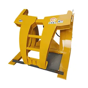 Top Quality Forestry Hydraulic 3 Ton Log Grapple With Wheel Loader For Grab Log Grapple Timber Wood Grapple For Sale