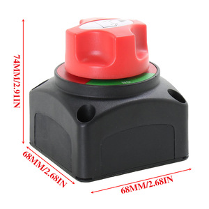 สวิตช์โซลินอยด์แบบหมุน ตัวตัดการเชื่อมต่อแบตเตอรี่ 12V 24V ตัวกระตุ้นแบบสองตำแหน่ง สำหรับรถยนต์ รถบรรทุก - Product Image 2