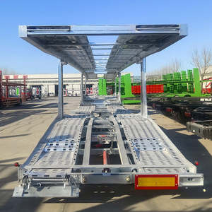 Remolque de Plataforma Doble de 2 y 3 Ejes para Transporte de 6/8 Autos, Semirremolque en Venta, Suministro Directo de Fábrica China - Product Image 1