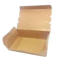 Récipient alimentaire à emporter, boîte à emporter boîte à déjeuner jetable en carton résistant aux fuites de graisse pour la restauration