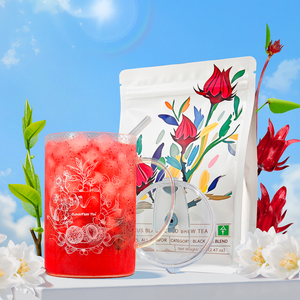 Tè Cloudytree Personalizzato, Tè Freddo ai Fiori, Tè Nero <span class=keywords><strong>Naturale</strong></span> alle Erbe con Petali di Ibisco - Product Image 4