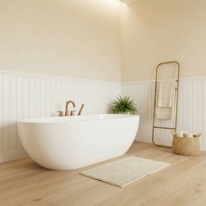 Baignoire autoportante à profondeur de bain profond, idéale pour les suites et villas de style spa, 60*29.5*22 pouces - Product Image 5