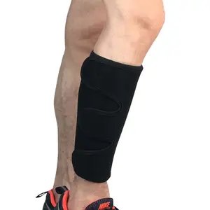 Becerro Brace Shin Férula Compresión Wrap Manga Rasgado Pantorrilla Alivio del dolor muscular Tensión Esguince Lesión Soporte ajustable para piernas