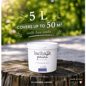 46 LAVENDER 5lt LaChalk the evolution of <b>chalk</b> paint Where <b>chalk</b> meets resin: Hybrid <b>Chalk</b> Resin Paint made in Italy - Product Image 2