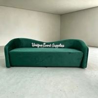 Günstiges, beliebtes, modernes 3-Sitzer-Sofa in Grün, Beige, Weiß, Samt-Lounge-Sofa, Liebessofa für Hochzeiten, Events, Zuhause, Restaurant, Schlafzimmer, Esszimmer