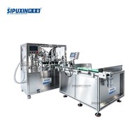 SIPUXIN Déboucheur automatique de flacons compte-gouttes + Machine de remplissage et de bouchage rotative à 2 têtes avec obturation interne