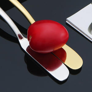 Cuchillo de mantequilla francés Moonlight, acero inoxidable, PVD, Occidental, para servir comida, Jam, <span class=keywords><strong>queso</strong></span>, superventas - Product Image 4