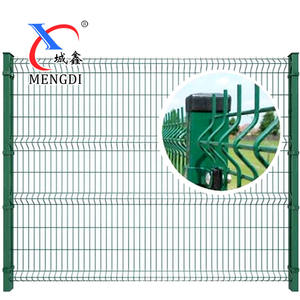 Valla de jardín de PVC para el hogar, valla 3D para exteriores, valla de malla de alambre soldada con curvas de seguridad - Product Image 1