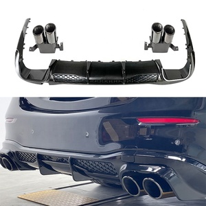 Kit carrosserie en carbone sec Diffuseur arrière pour <span class=keywords><strong>Mercedes</strong></span> Classe S <span class=keywords><strong>W223</strong></span> 2020 et plus Becquet arrière Spoiler Pièces automobiles - Product Image 2