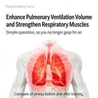 EMST Lung Dumbbell: Vibración OPEP de 15-25Hz, Entrenador de Resistencia Diafragmática para Fitness y Recuperación, Limpieza de Vías Respiratorias Portátil en 5 Minutos