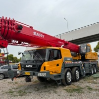 Grúa Todoterreno de Alto Rendimiento Sany STC750 con Capacidad de Elevación de 75 Toneladas, Motor Weichai, Altura Máxima de Elevación de 120 m