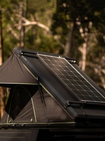 Tente de toit rigide en aluminium avec panneau solaire intégré, modèle triangulaire pop-up, 1 pièce, support échantillon, OEM, livraison DDP aux États-Unis et en UE