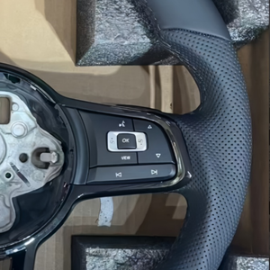 Volant en cuir pour Volkswagen <span class=keywords><strong>Golf</strong></span> 4 5 6 <span class=keywords><strong>6R</strong></span> 7 7.5 8 MK4 5 6 7 7.5 8 7 R GTI GTD GTE Variant R-Line - Product Image 3