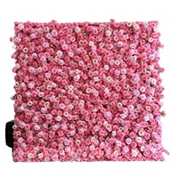 Mur de fleurs artificielles en soie du Shandong, entièrement faites à la main, marque YC, meilleures ventes, roses écologiques pour mariages en extérieur