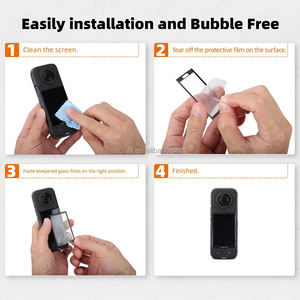 Protecteur d'écran en verre trempé pour Insta360 X4, accessoires pour caméra d'action Insta 360 X4, films de protection anti-rayures 9HD - Product Image 5