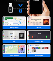 Adaptador Inalámbrico Bluetooth para Auto BEPOCAM con Android Auto y Apple CarPlay, Smart Box Dongle ZC13C, 1 Año de Garantía