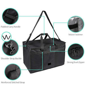 Sac de livraison d'aliments isotherme, pour aliments froids et chauds, avec 2 diviseur et sangle à bandoulière, étanche, pour Restaurant et Commercial - Product Image 3